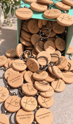 Engraved Wooden Keyring - SusieClareCreative