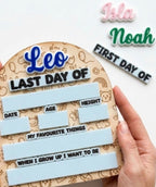 First Day/Last Day Board wooden + velcro ♡ - SusieClareCreative