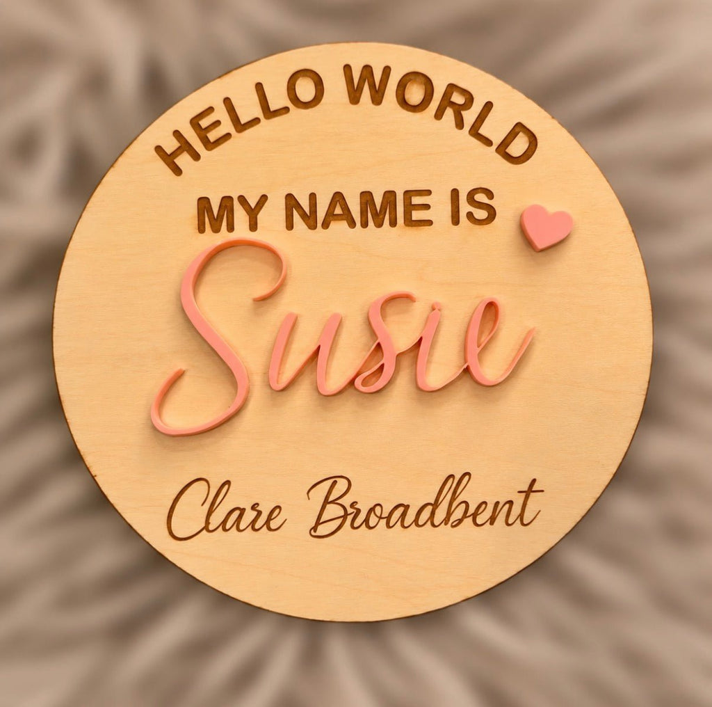 Hello world! Birth and name announcement ♡ - SusieClareCreative