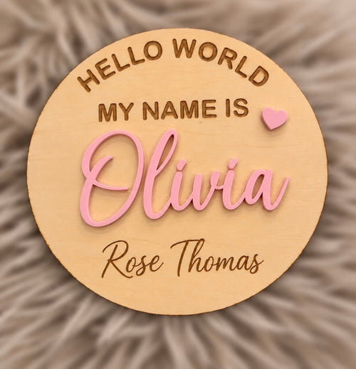 Hello world! Birth and name announcement ♡ - SusieClareCreative