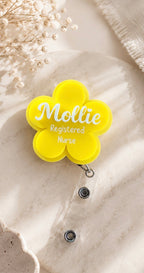 Personalised Flower Badge Reel ♡ - SusieClareCreative