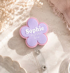 Personalised Flower Badge Reel ♡ - SusieClareCreative