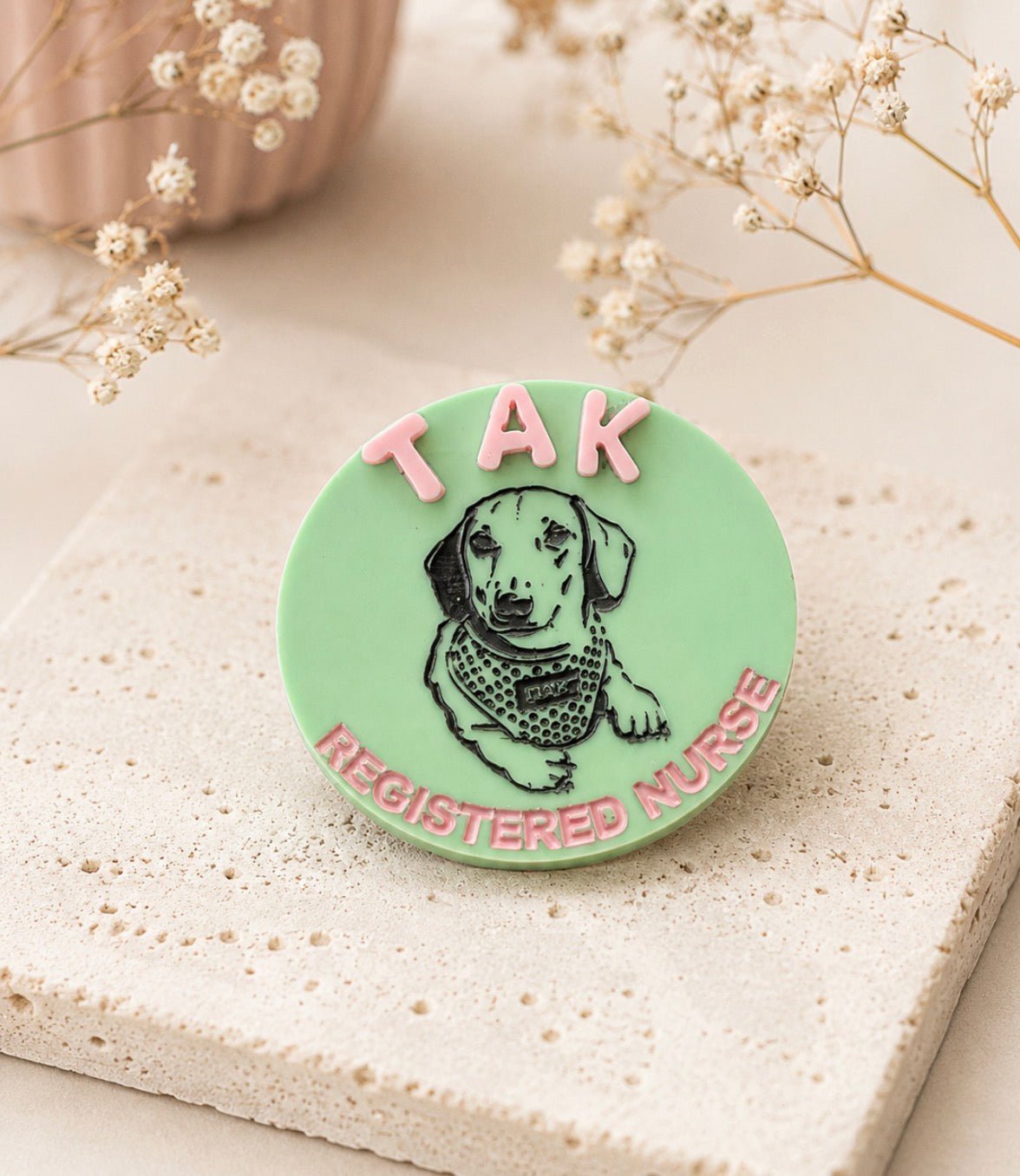 Personalised Pet Portrait Nurse Badge Reel ♡ - SusieClareCreative