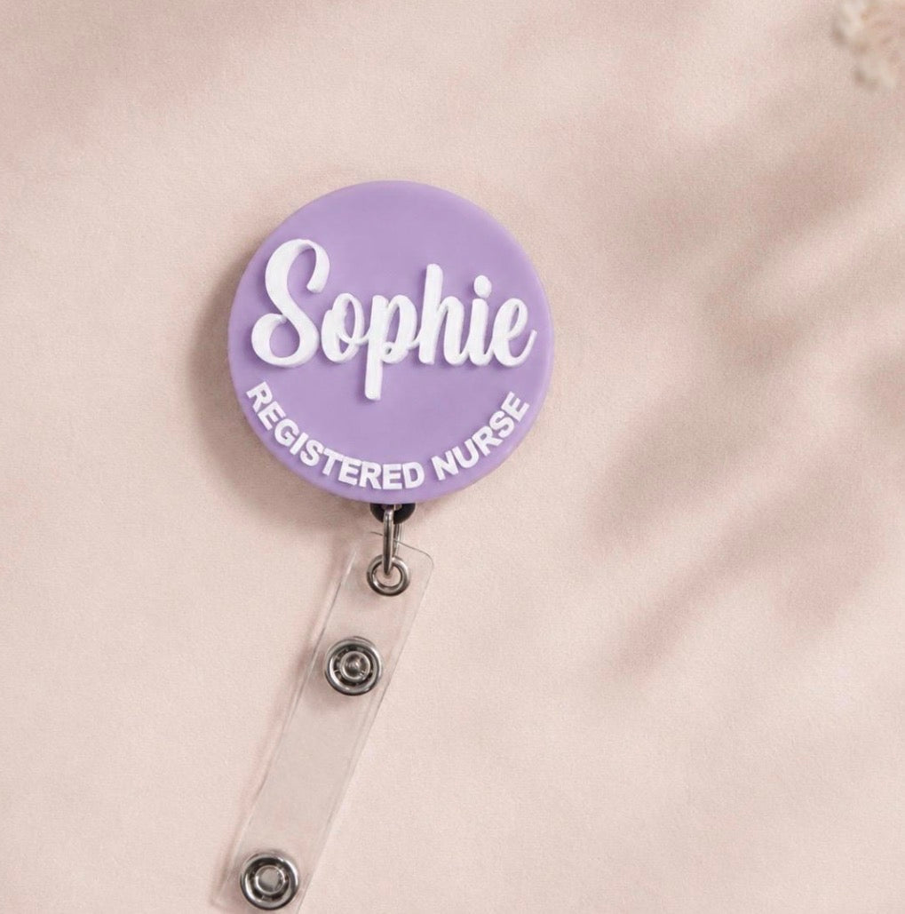 Personalised Round Badge Reel ♡ - SusieClareCreative
