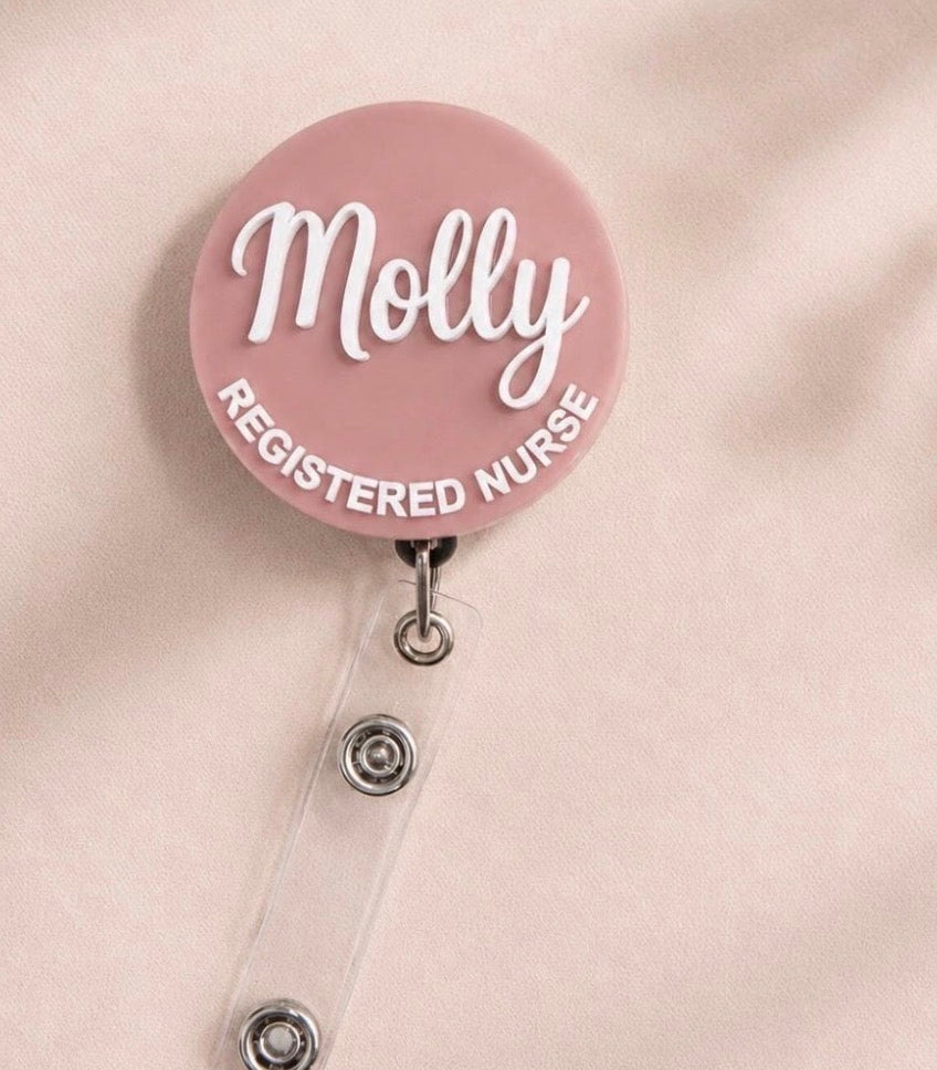 Personalised Round Badge Reel ♡ - SusieClareCreative