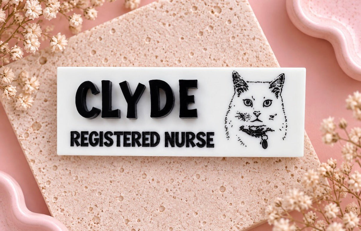 Rectangle Personalised Badge ♡ - SusieClareCreative