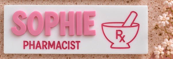 Rectangle Personalised Badge ♡ - SusieClareCreative