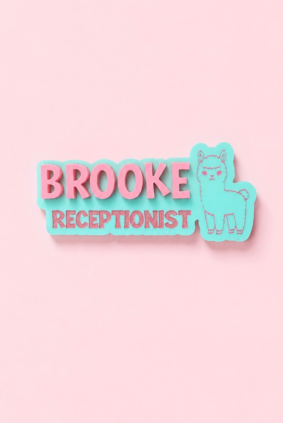 Shaped to name personalised badge ♡ - SusieClareCreative
